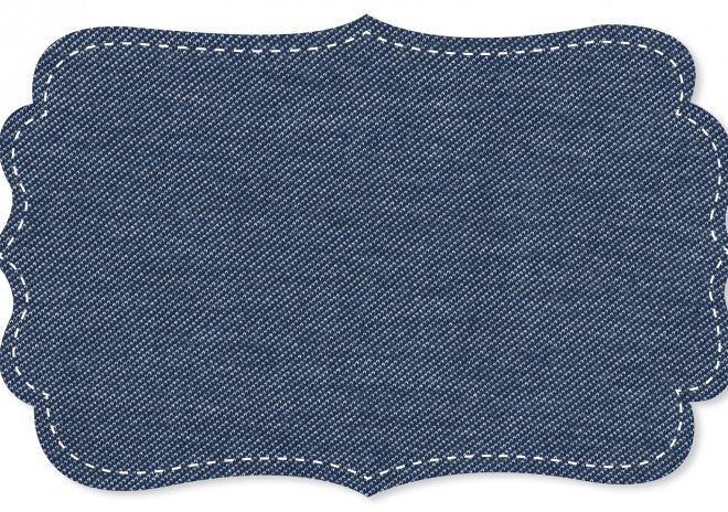 Jersey Jeansoptik Stoff - uni - jeans blau